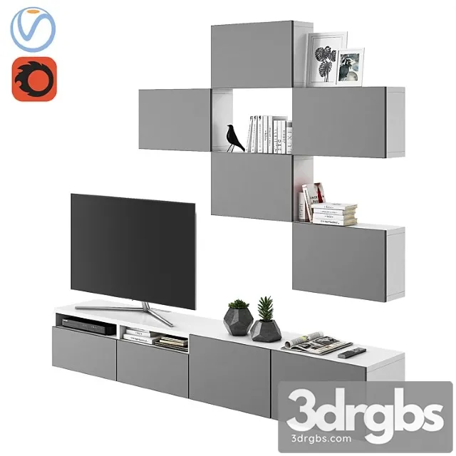 Ikea besta 02 2 3D Model Download