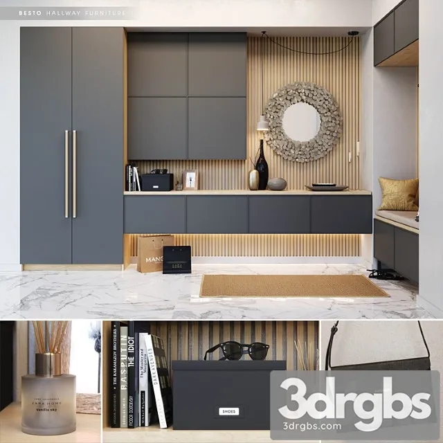 Ikea Besta Hallway 2 2 3D Model Download