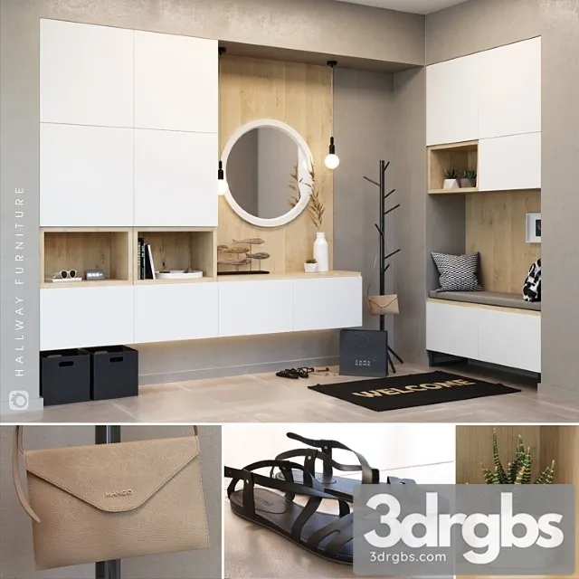 Ikea Besta Hallway 2 3D Model Download