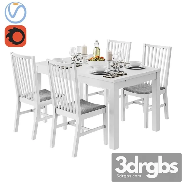 Ikea bjursta and norrnas 2 3D Model Download