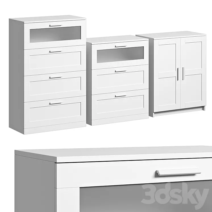 IKEA BRIMNES comodes 3D Model Free Download