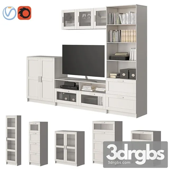 Ikea brimnes furniture 2 3D Model Download