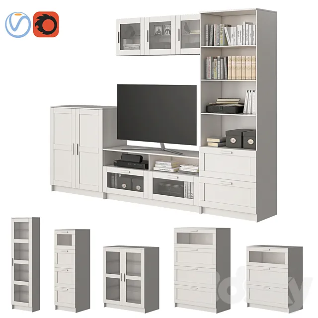 Ikea Brimnes Furniture 3DModel Ikea Brimnes Furniture 3DModel
