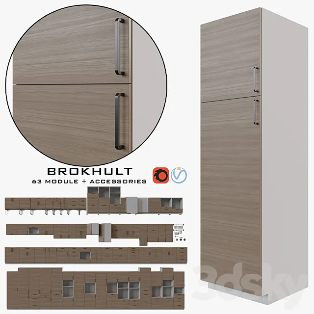 IKEA BROKHULT 3D Model IKEA BROKHULT 3D Model