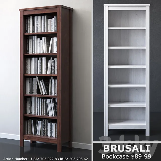 IKEA BRUSALI Bookcase 3DModel IKEA BRUSALI Bookcase 3DModel