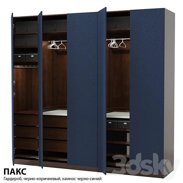 IKEA Cabinet PAX \ PAX 3D Model IKEA Cabinet PAX \ PAX 3D Model