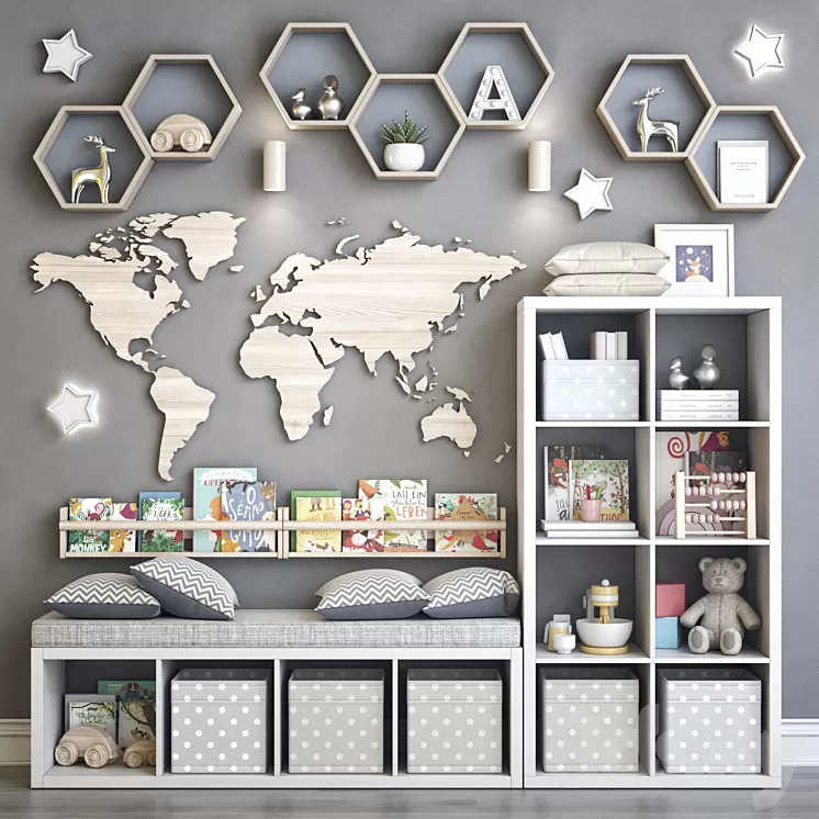 IKEA childrens furniture and toys 2 3D Model