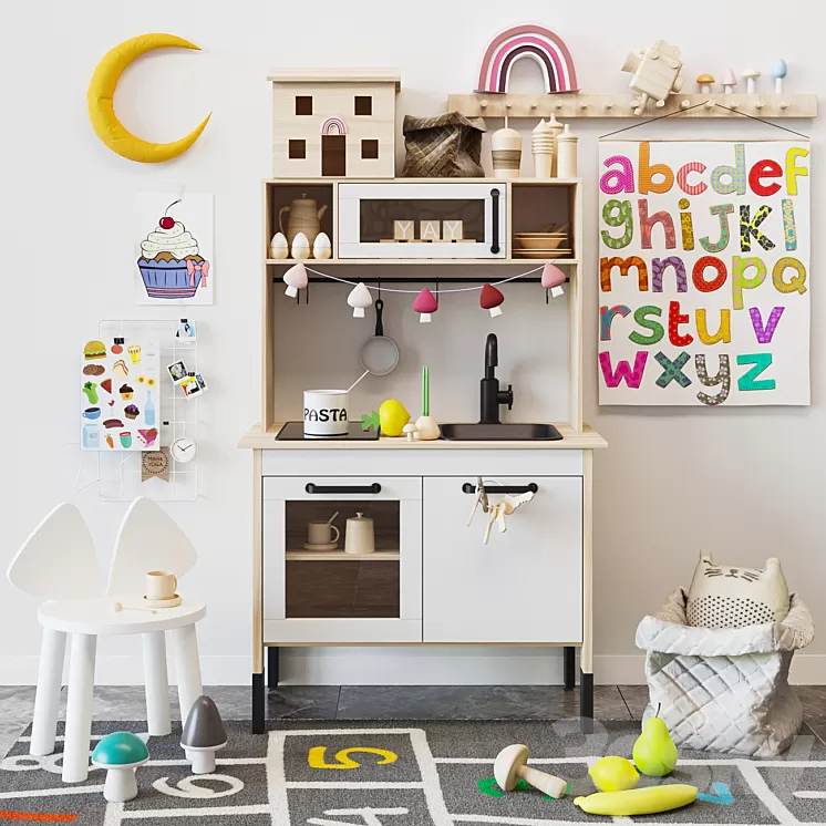ikea Children's kitchen DUKTIG DUKTIG 3D Model
