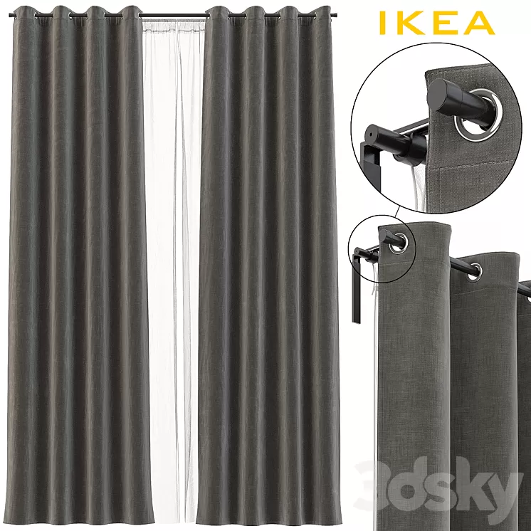 IKEA CURTAINS 3D Model