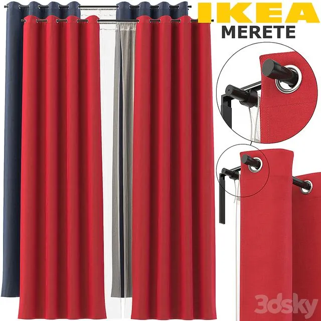 IKEA CURTAINS (MERETE REKKA) 3D Model