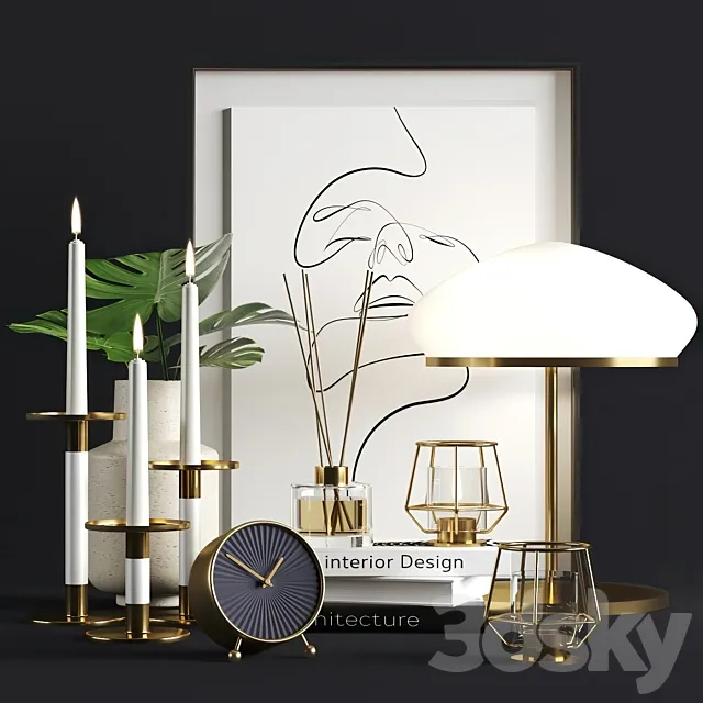 Ikea decor set 3DModel