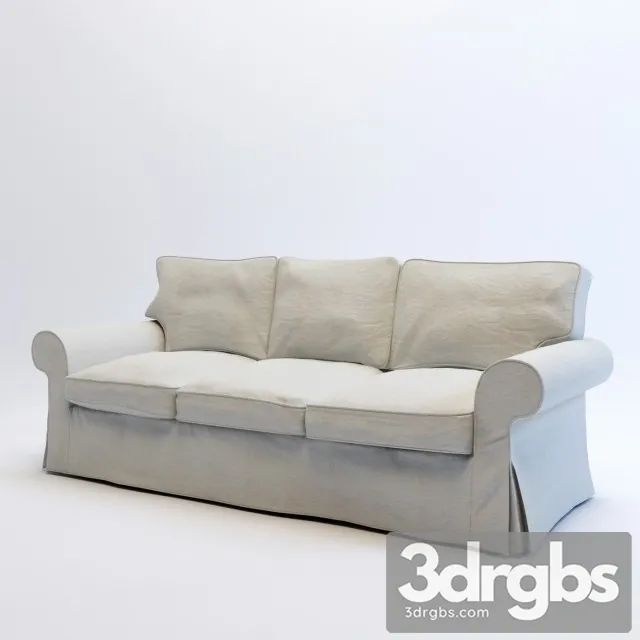 Ikea Ektorp-Three Seat Sofa 3D Model Download