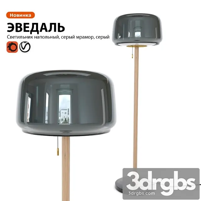 Ikea Evedal Floor Famp 3D Model Download