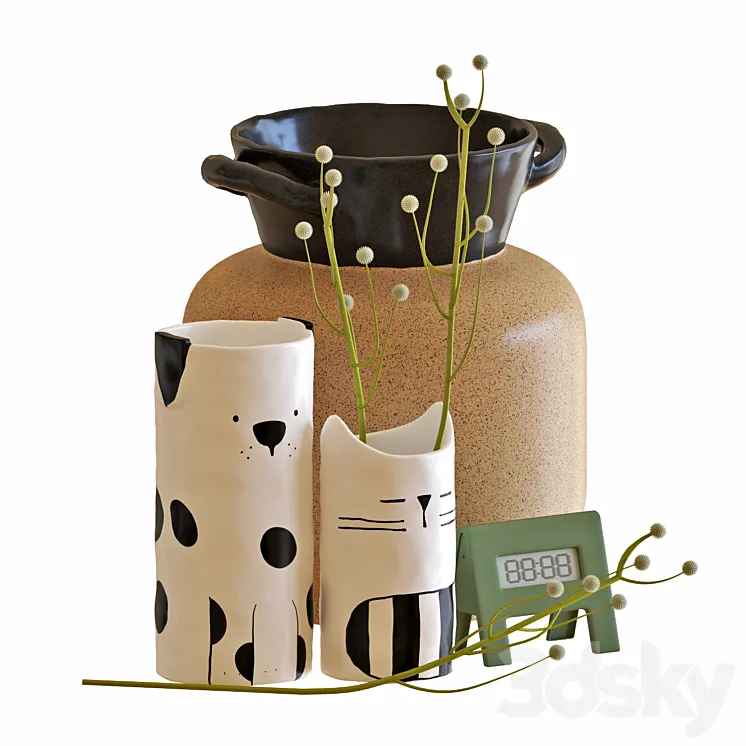 IKEA FÅTALIG Deco set 3D Model Free Download IKEA FÅTALIG Deco set 3D Model Free Download