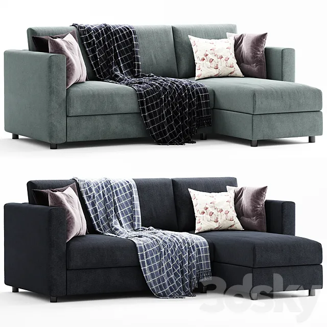 Ikea Finnala 3 seats Chaise Longue 3D Model