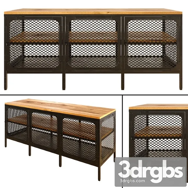 Ikea fjallbo tv bench 2 3D Model Download
