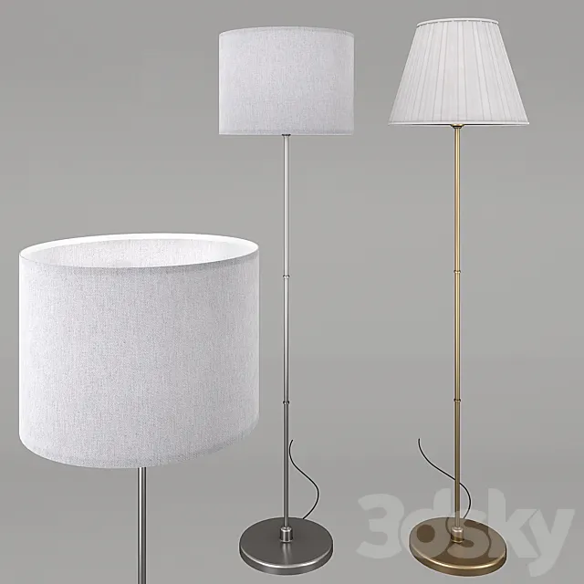 IKEA floor lamps set 2 3D Model IKEA floor lamps set 2 3D Model