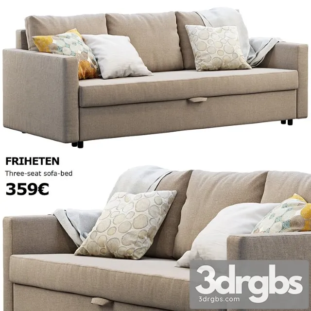Ikea Friheten Sofa 3D Model Download