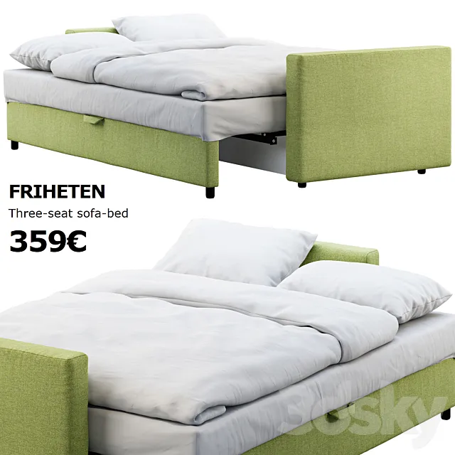 Ikea Friheten sofa-bed 3D Model Ikea Friheten sofa-bed 3D Model