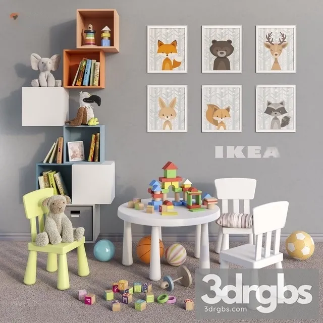 Ikea Furniture Kid Accessories 3D Model Download Ikea Furniture Kid Accessories 3D Model Download