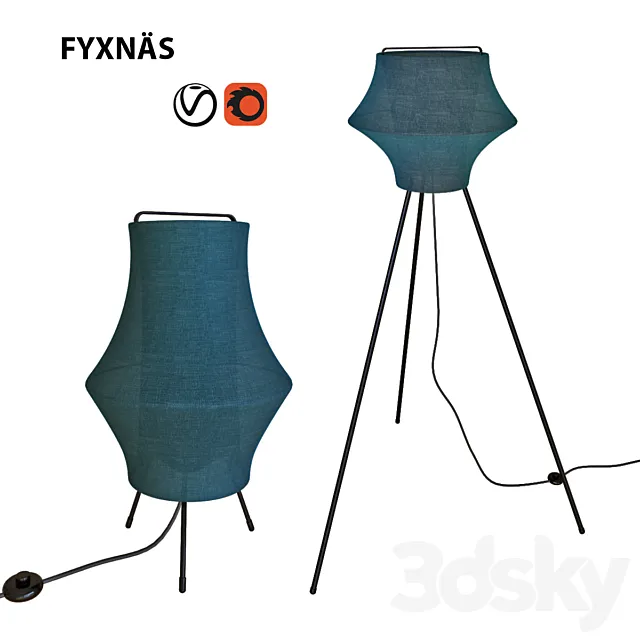 Ikea Fyxnäs Lamp 3DModel Ikea Fyxnäs Lamp 3DModel