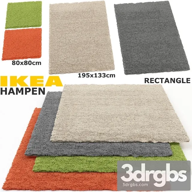 Ikea hampen (hampen) set 3D Model Download