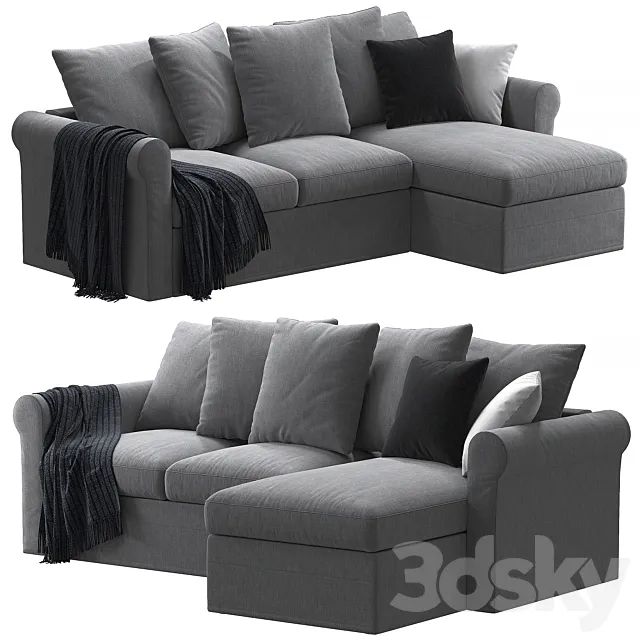 Ikea Harlanda Chaise Longue 3D Model Ikea Harlanda Chaise Longue 3D Model