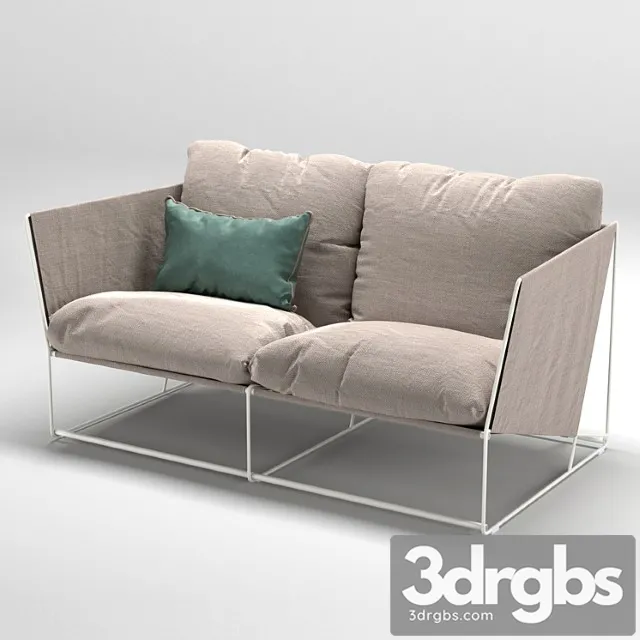 Ikea havsten outdoor sofa 2 3D Model Download