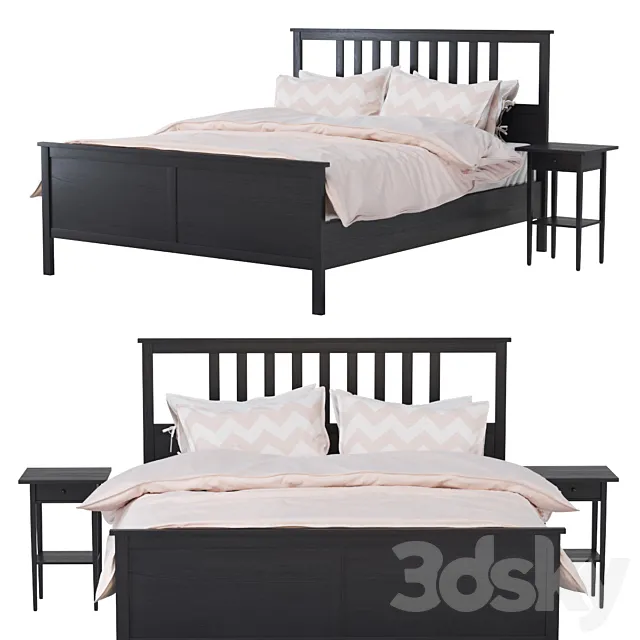 IKEA Hemnes Bed 3D Model IKEA Hemnes Bed 3D Model