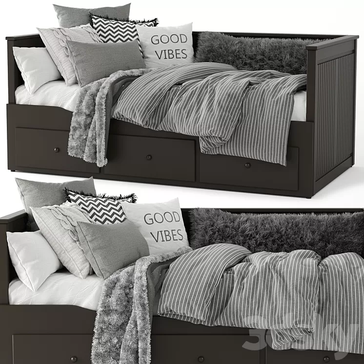 Ikea hemnes bed 3D Model