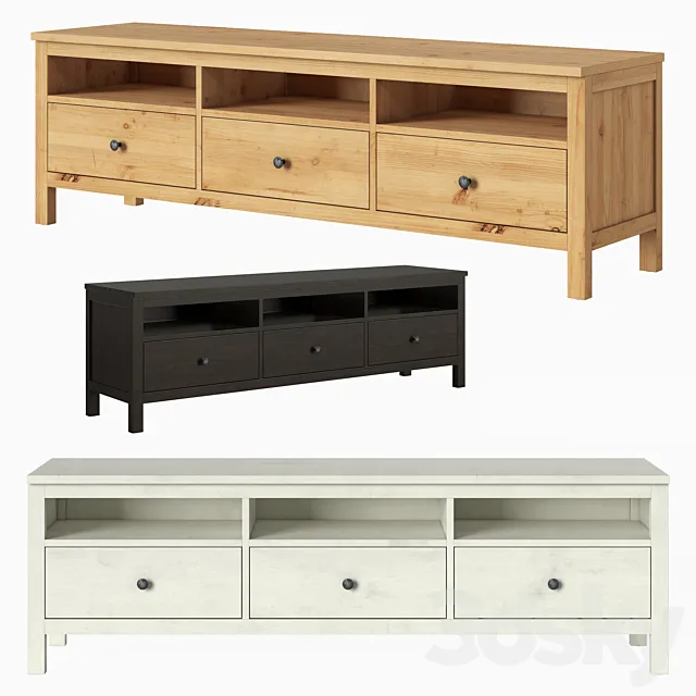 IKEA HEMNES TV unit 3D Model IKEA HEMNES TV unit 3D Model