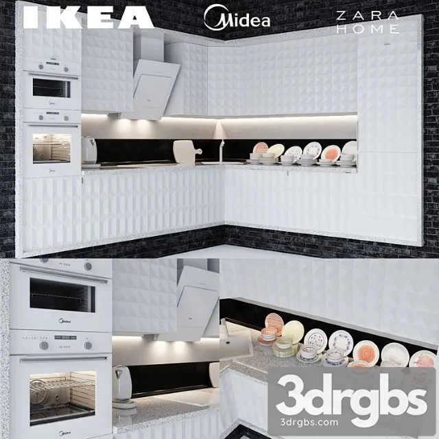 Ikea Herrestad Midea Zara Home 2 3D Model Download