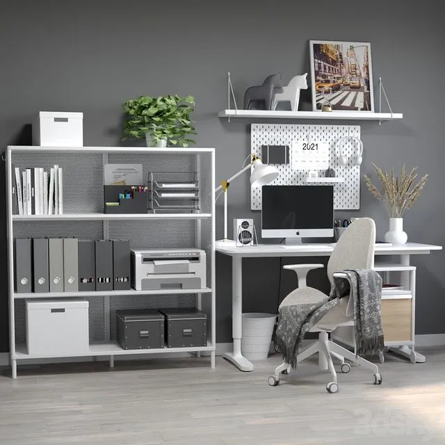 IKEA Home office 05 3D Model