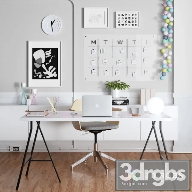 Ikea Home Office 3D Model Download