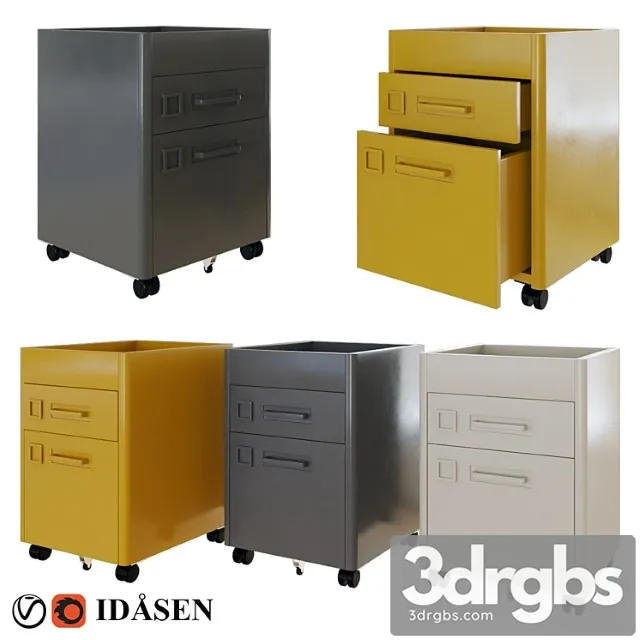 Ikea idåsen drawer 2 3D Model Download