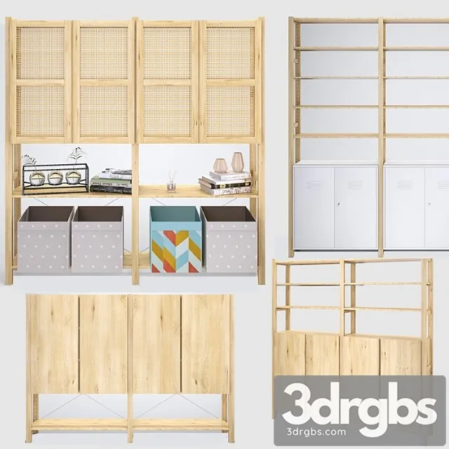 Ikea ivar ikea ivar shelving set 2 3D Model Download Ikea ivar ikea ivar shelving set 2 3D Model Download