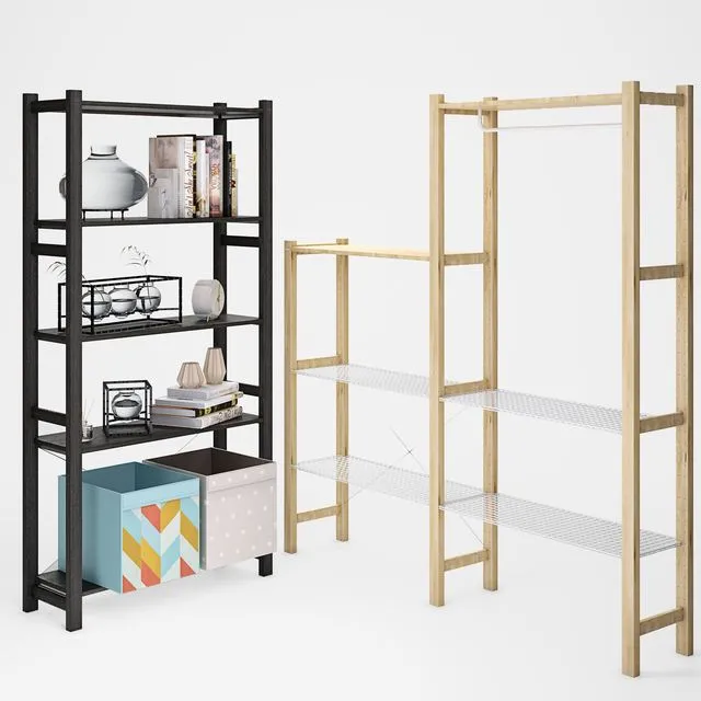 Ikea Ivar Ikea Ivar Shelving Set 3D Model