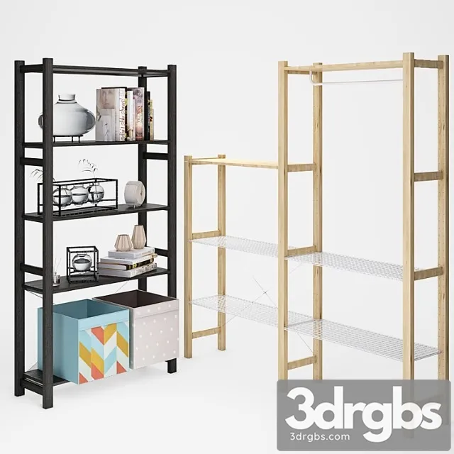 Ikea ivar ikea ivar shelving set_1 2 3D Model Download Ikea ivar ikea ivar shelving set_1 2 3D Model Download