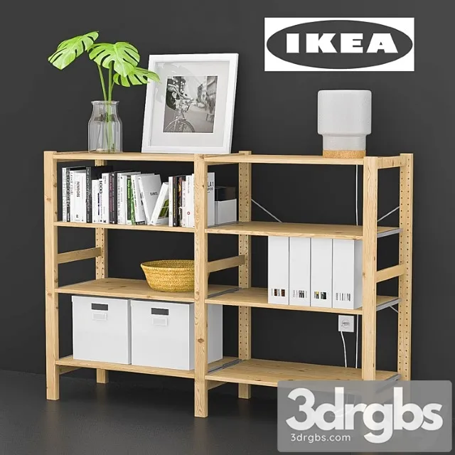 Ikea Ivar With Decor 3D Model Download Ikea Ivar With Decor 3D Model Download