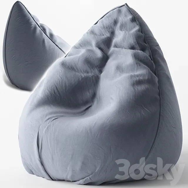 Ikea kids bean bag 3D Model