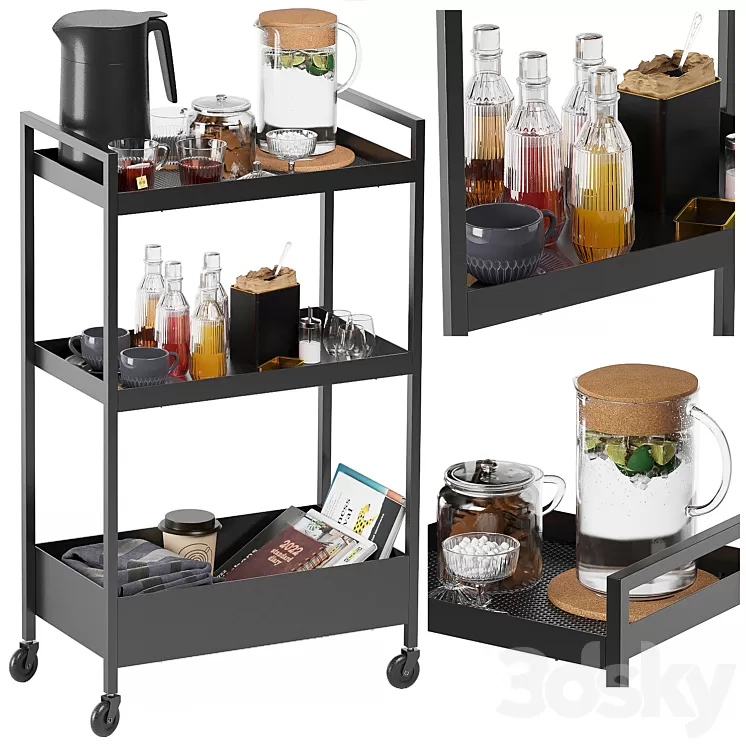 Ikea kitchen Rolling storage-3 3D Model Ikea kitchen Rolling storage-3 3D Model