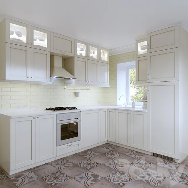 Ikea Kitchen. Sevedal method 3D Model