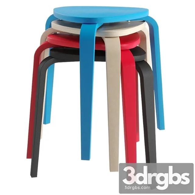 Ikea Kiurre Taburet 3D Model Download