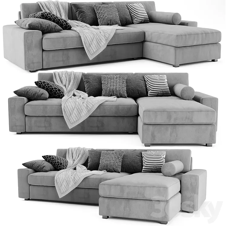 Ikea Kivik Chaise Longue 3D Model