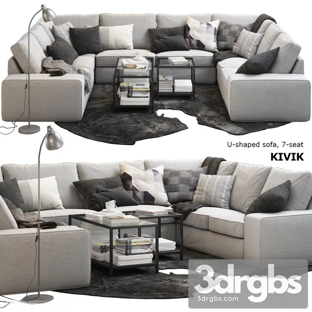 Ikea Kivik Sofa 3D Model Download