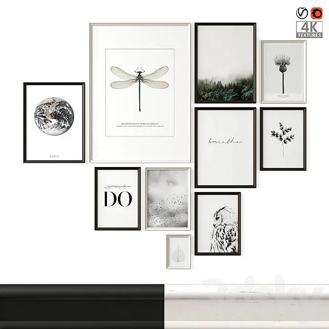 IKEA Knoppang Collage 10 3DModel