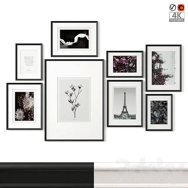 IKEA Knoppang Collage 33 3D Model IKEA Knoppang Collage 33 3D Model