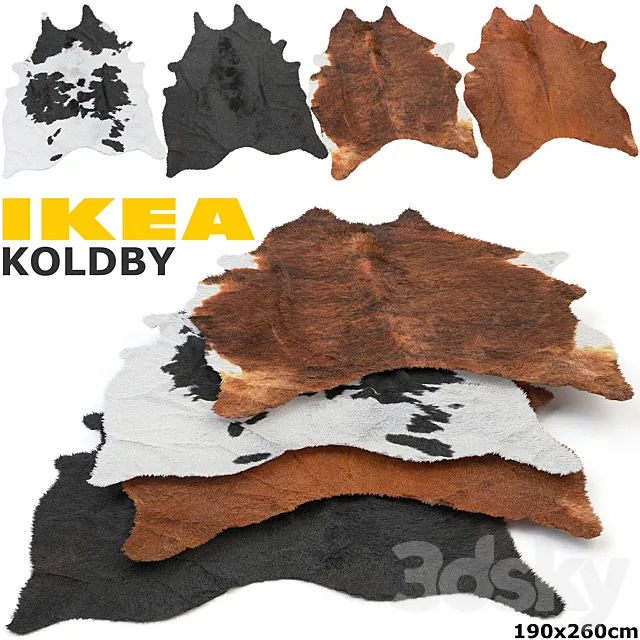 IKEA KOLDBY (KOLDBI) RUG SET 3DModel IKEA KOLDBY (KOLDBI) RUG SET 3DModel