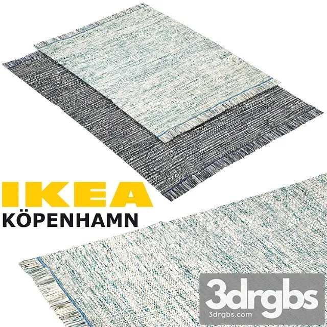 Ikea kopenhamn (copenhagen) rug set 3D Model Download