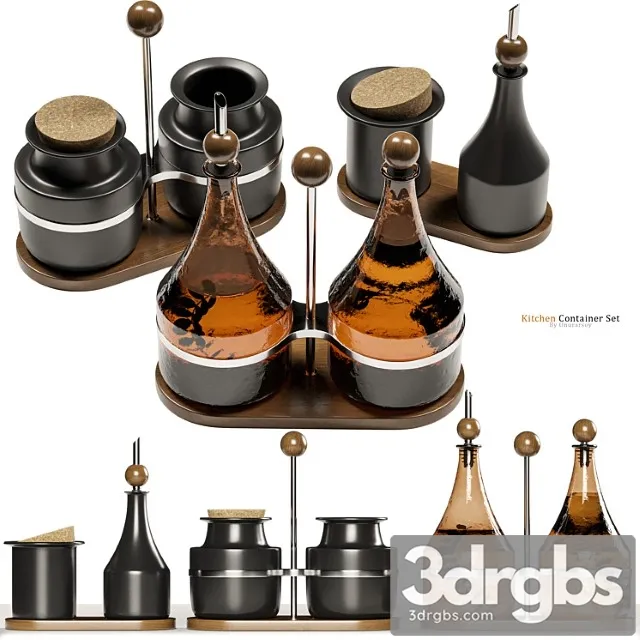 Ikea Krosamos Kitchen Container Set 3D Model Download